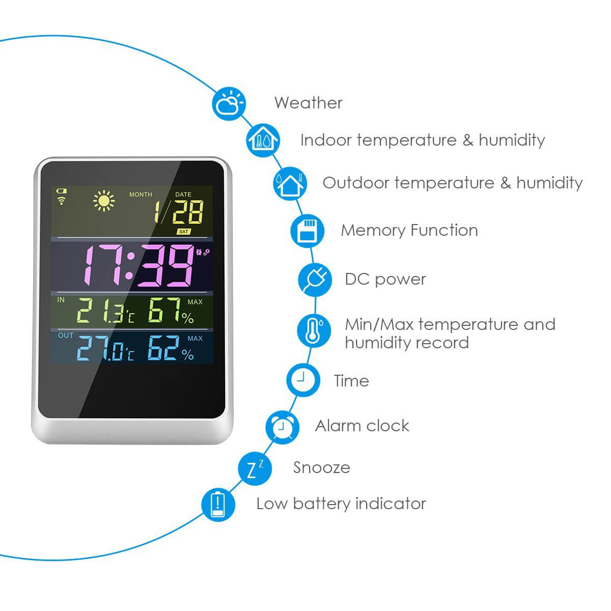 Wireless Weather Station | Household CE Rohs Weather Clock