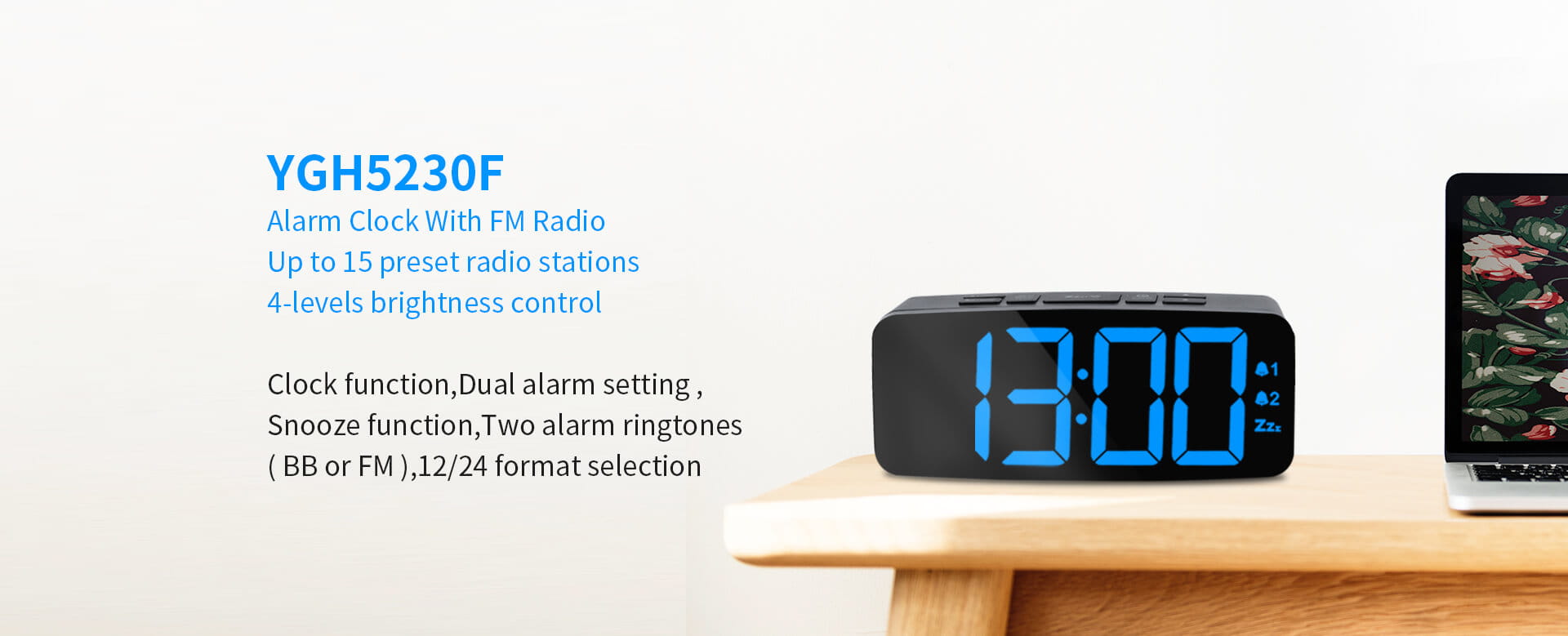 Alarm Clock With FM Radio