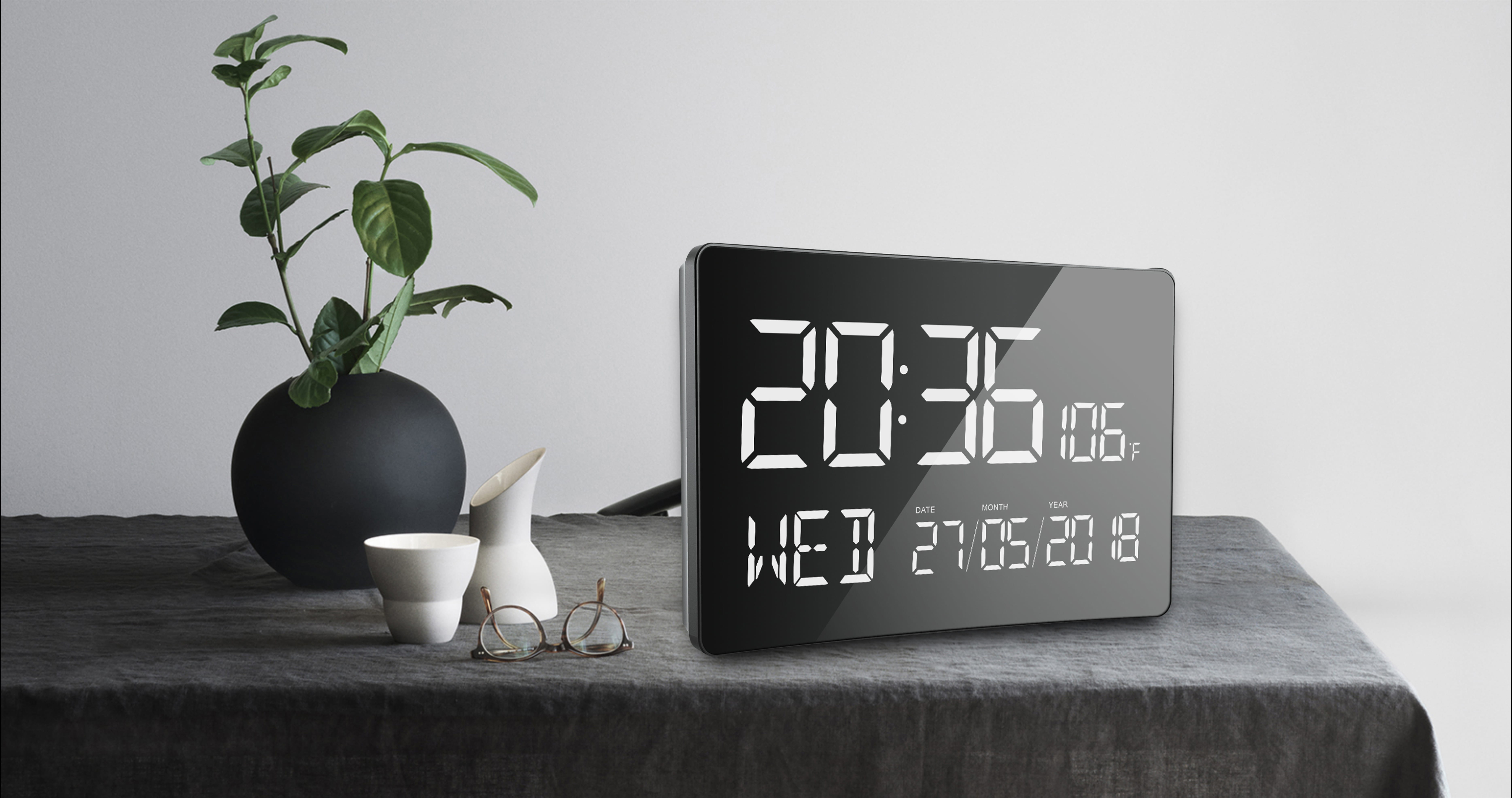 large screen digital alarm clock
