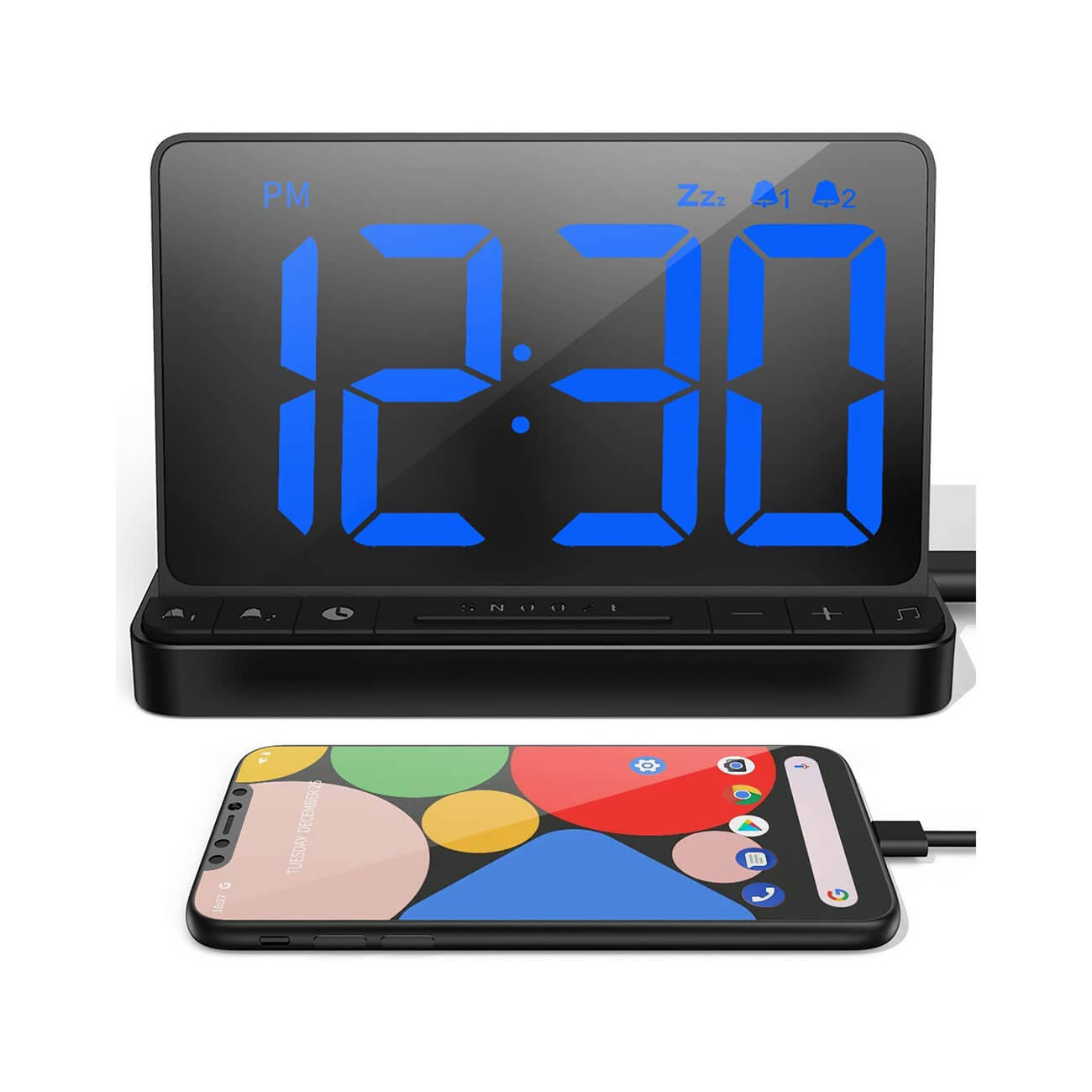 Aalarm Clcok | Digital Alarm Clock with USB Charger Port