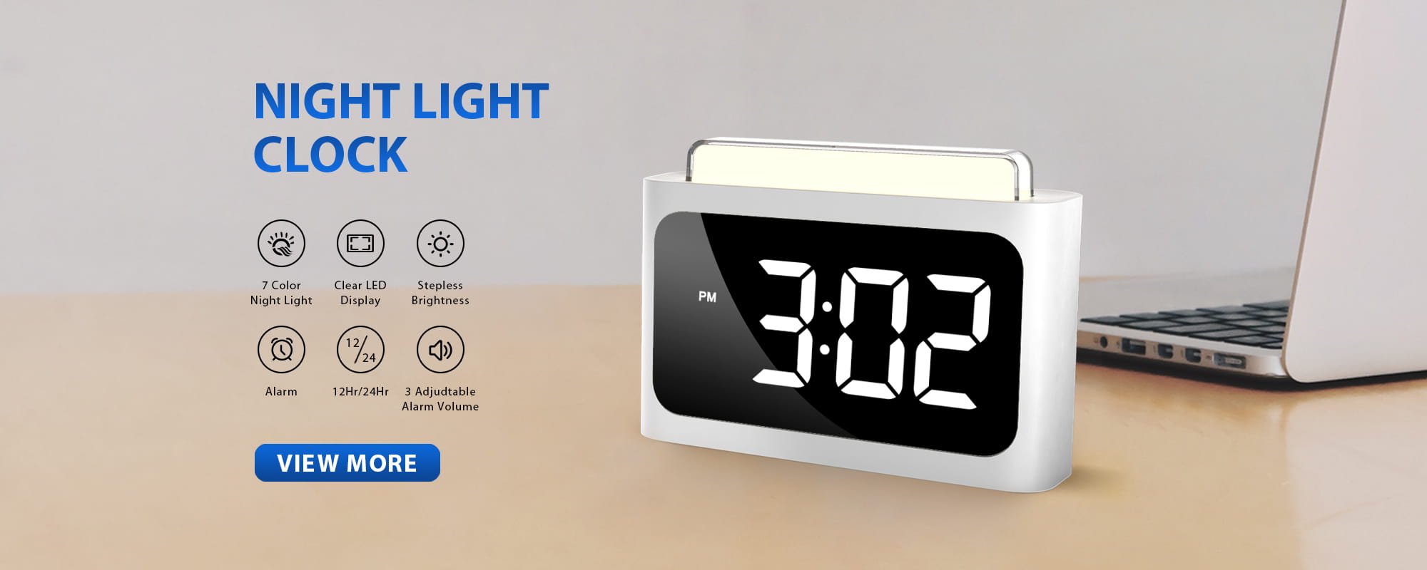 Night Light Alarm Clock