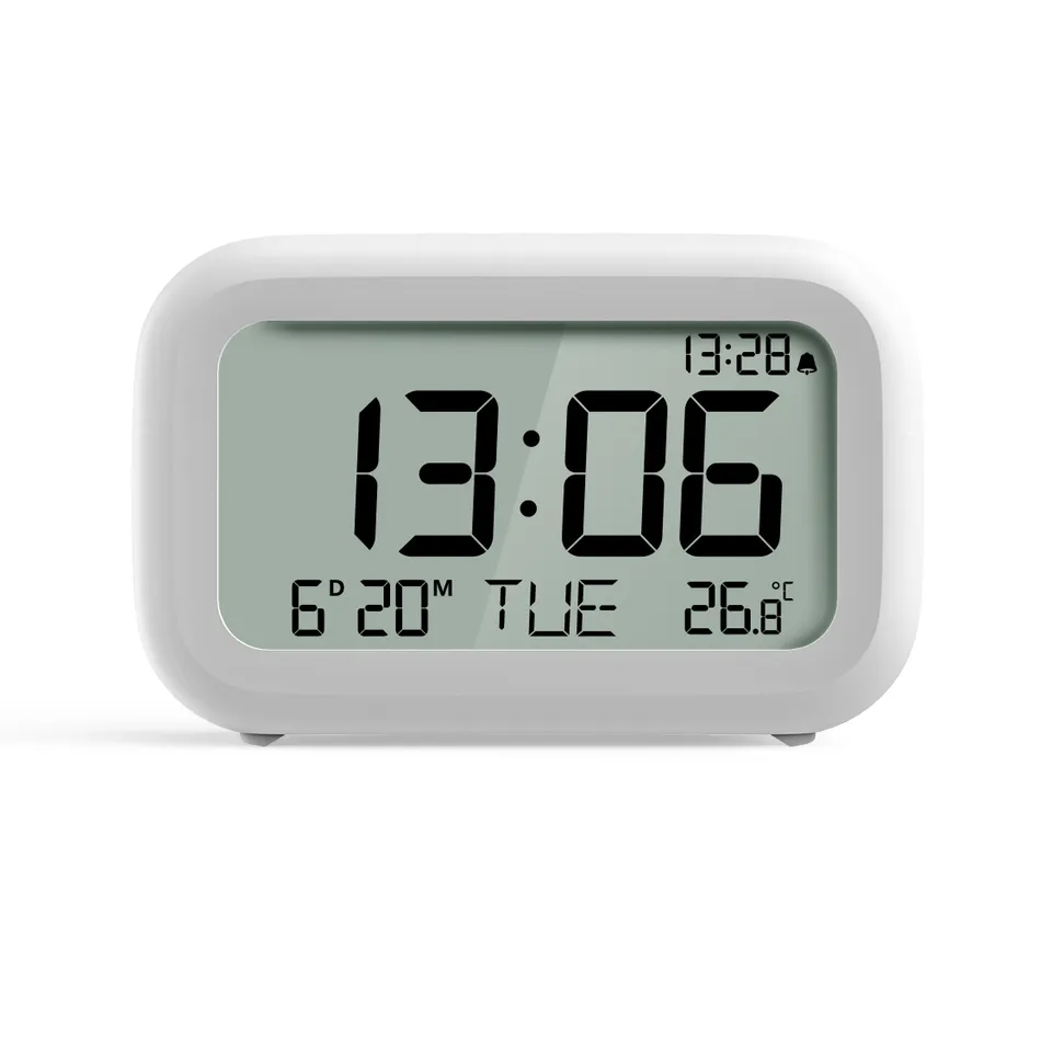 Excellent Desk Clock with Digital Display Alarm Clock LCD Alarm Digital Clock Battery Powered