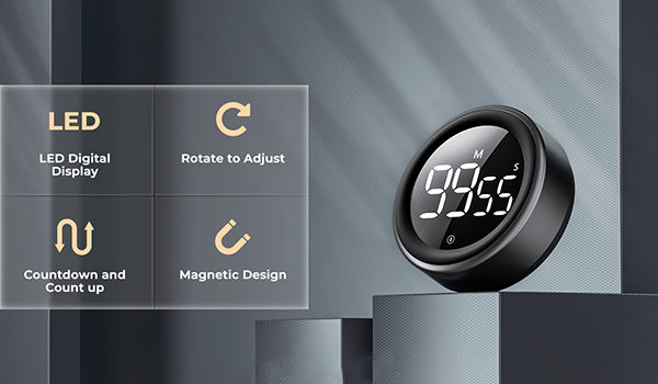 Unlock Ultimate Convenience: Explore Our New Timer with Easy Operation, Multiple Alarm Levels, and Innovative Magnetic Design