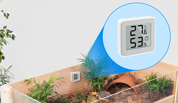 Mini Hygrometer Thermometer Digital Indoor Humidity Gauge Monitor with Temperature Meter Sensor Fahrenheit Digital LCD Monitor Indoor Outdoor Humidity Meter