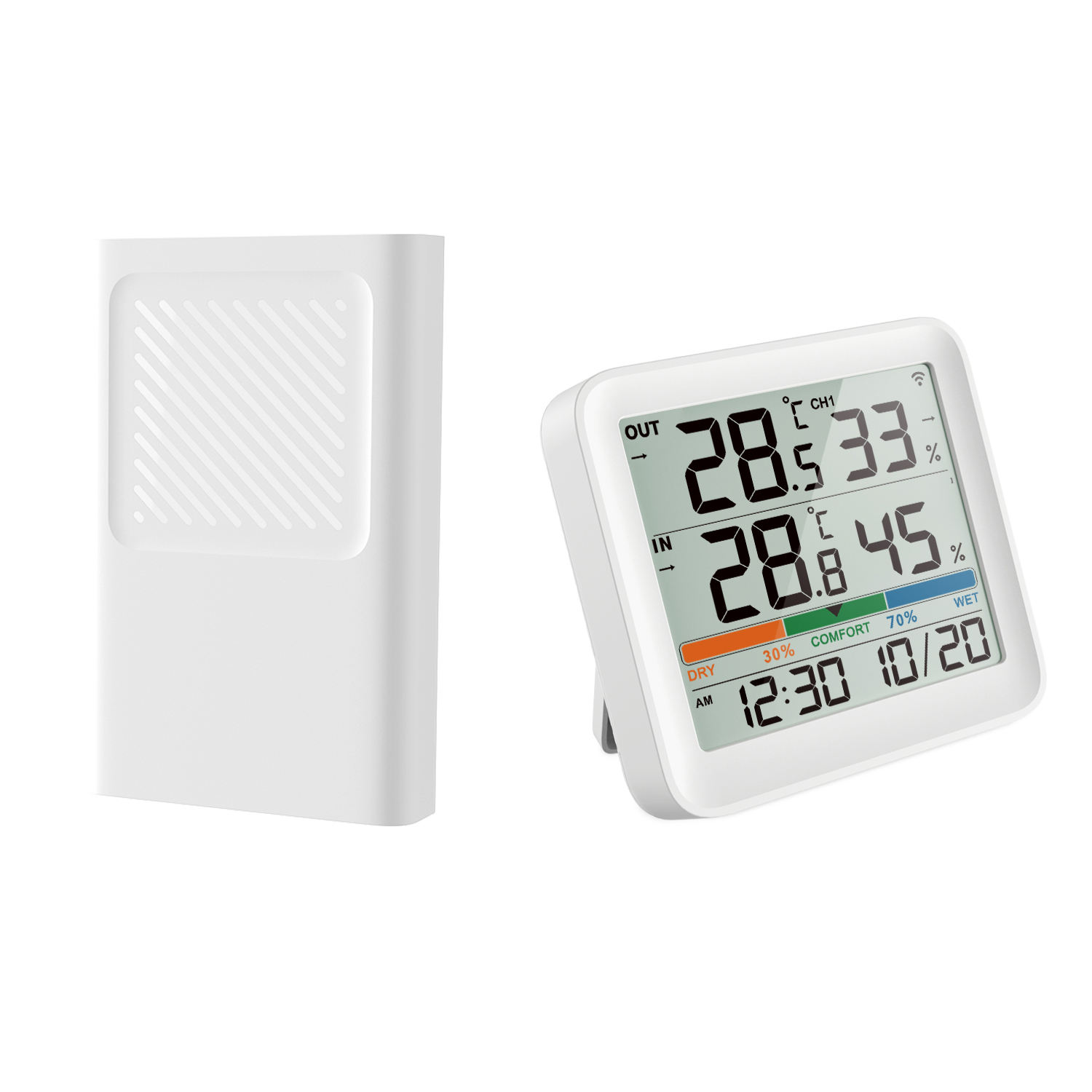 Wireless Weather Station Clock Alarm China Factory Supplied Top Quality Color Hygrometer Thermometer Weather Station