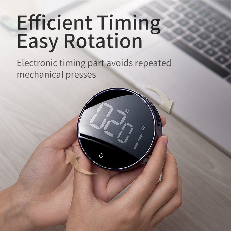 New Digital Timer Kitchen Timer Manual Countdown Electronic Alarm Clock Magnetic LED Mechanical Cooking Timer Shower Study Stopwatch