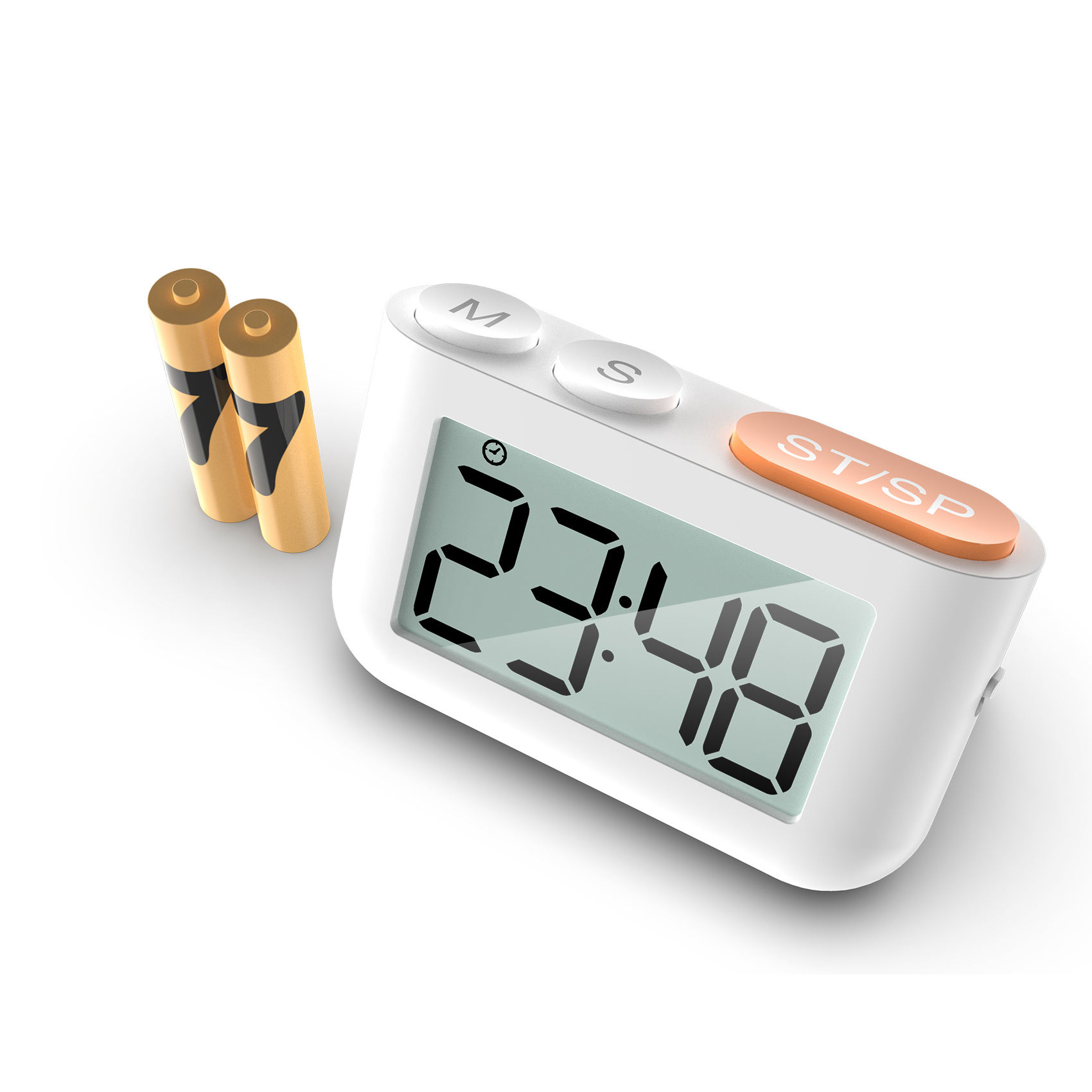 Digital Kitchen Magnetic Cooking Egg Timer with Loud Alarm for Baking Workouts Kids Countertop Desktop Classroom Bathroom