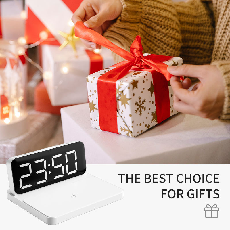 Alarm Clock Fast Charge Wireless Alarm Clock Charger Safe watch charger, harmless bedroom for home use