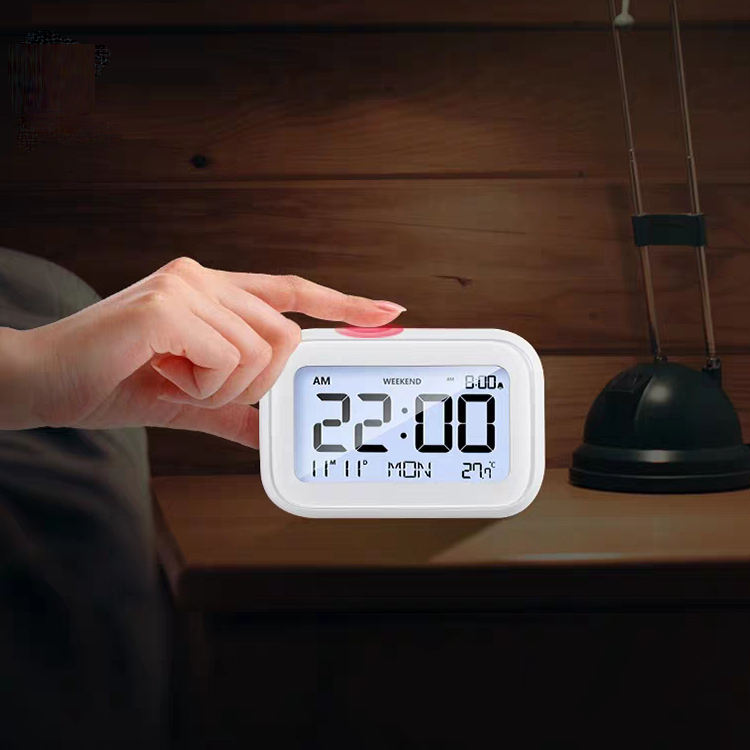 Creative Simple Alarm Clock, Cute LED Portable Temperature Mute Table Clock, For Bedroom, Toddler Students, Students, Students, Students, Students, Gift