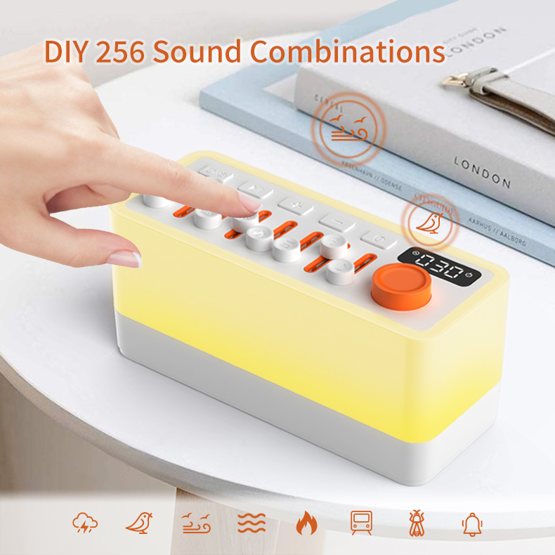 Wholesale USB Rechargeable Soothing Natural Music Bluetooth Speaker with White Noise Machine for Sleeping