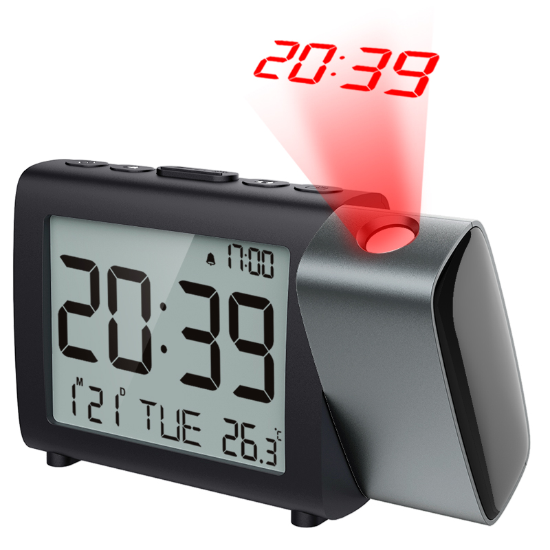 Lcd Digital Time Weekend Mode Calendar Function Classroom Table Desk Time Projection Alarm Clock