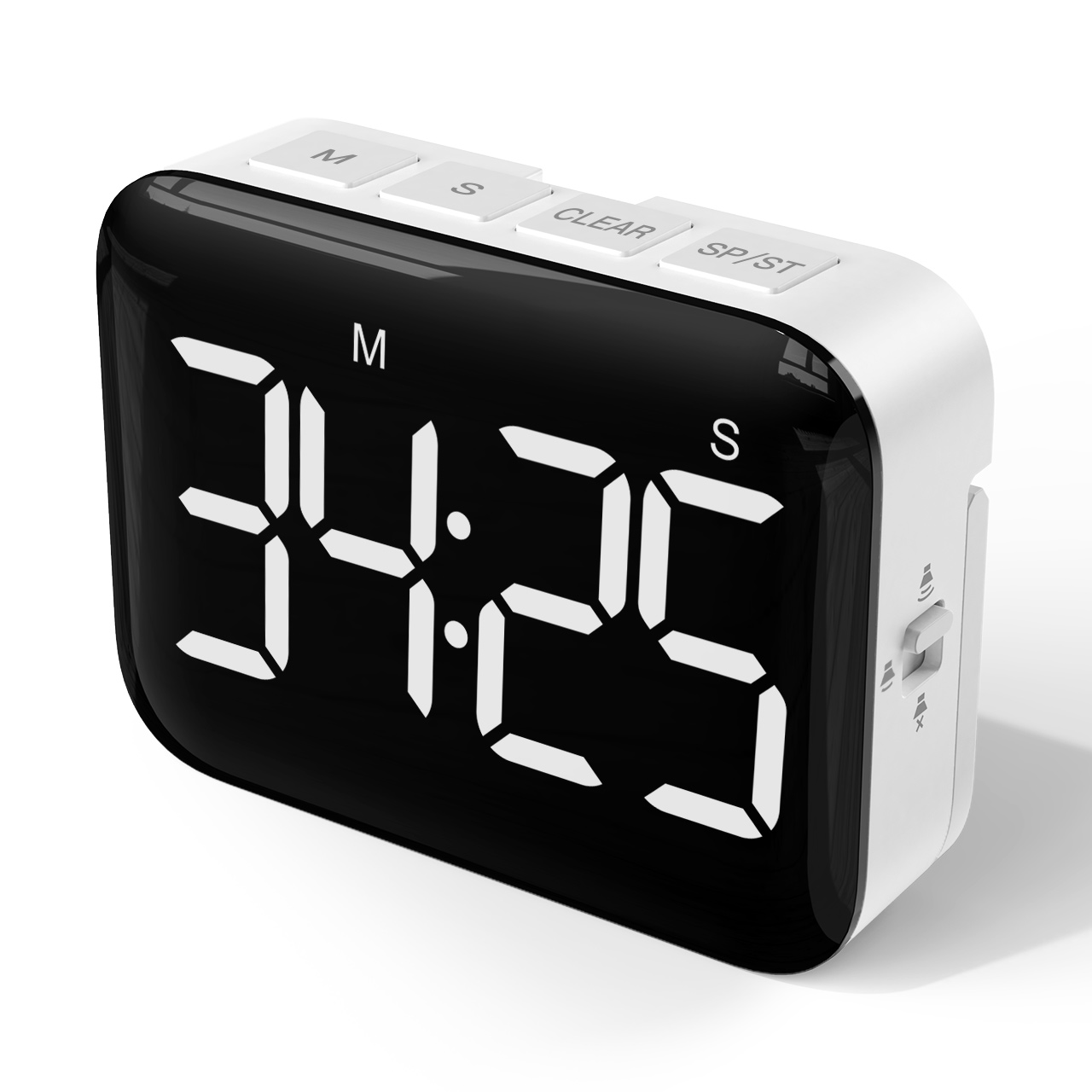 Digital Kitchen Cooking Timer - Magnetic Countdown Count Up Timer With Large Led Display Loud Volume And 2 Brightness, Easy To Use For Kids Teachers