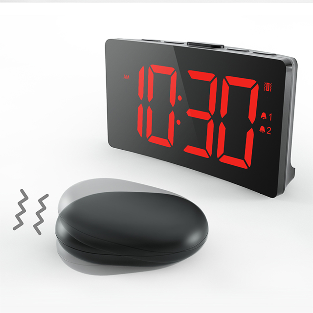 Loud Alarm Clock For Heavy Sleepers Adults,dual Alarm Clock With Bed Shaker,for Bedrooms