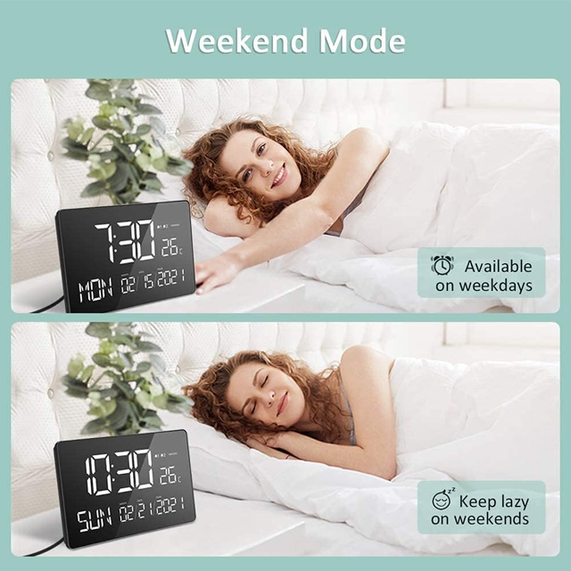 11 inch Memory Loss Alzheimer Large Display Digital Calendar Clock Dementia Day Alarm Clock