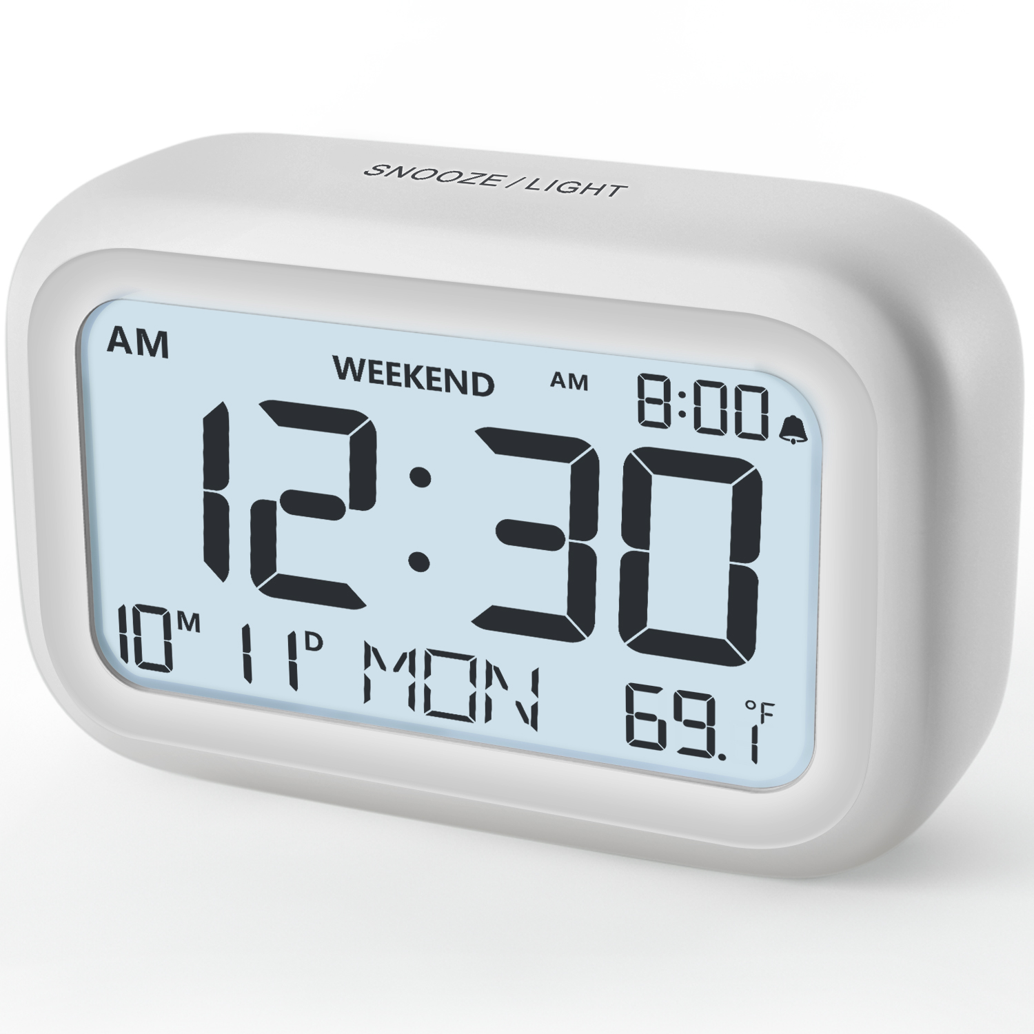 Creative Simple Alarm Clock, Cute LED Portable Temperature Mute Table Clock, For Bedroom, Toddler Students, Students, Students, Students, Students, Gift
