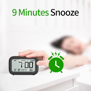 Creative Simple Alarm Clock, Cute LED Portable Temperature Mute Table Clock, For Bedroom, Toddler Students, Students, Students, Students, Students, Gift