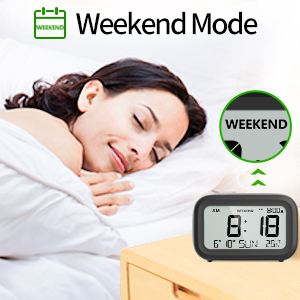 Creative Simple Alarm Clock, Cute LED Portable Temperature Mute Table Clock, For Bedroom, Toddler Students, Students, Students, Students, Students, Gift