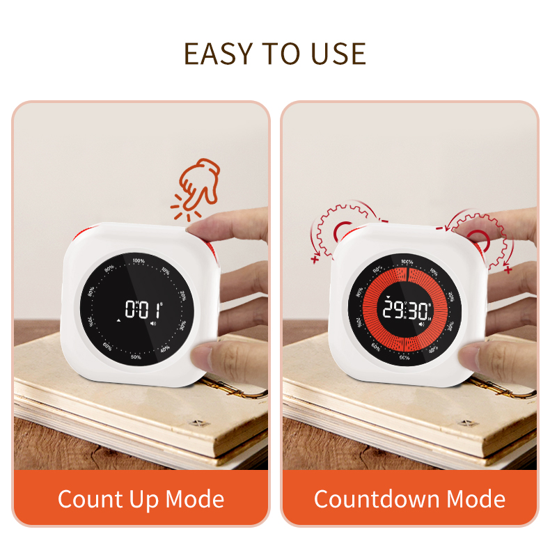 Visual timer clock 60 minute time countdown kitchen classroom focus timer pomodoro productivity kids study timer