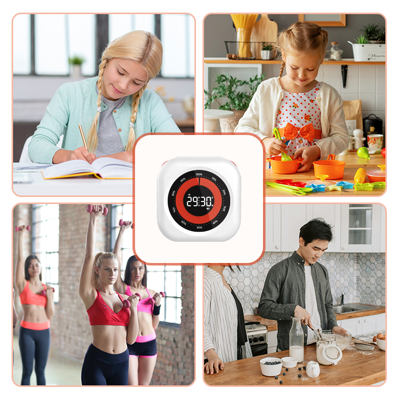 Visual timer clock 60 minute time countdown kitchen classroom focus timer pomodoro productivity kids study timer