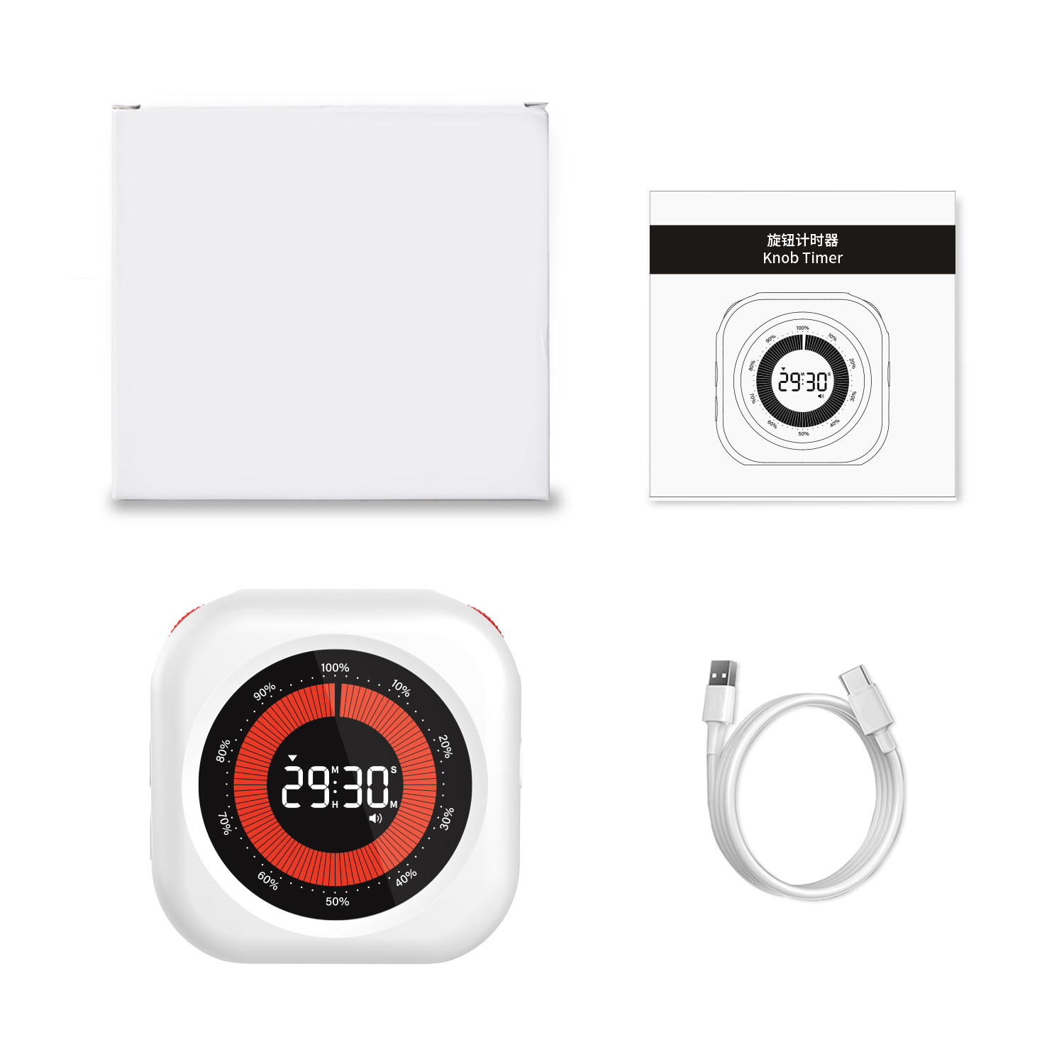 Visual timer clock 60 minute time countdown kitchen classroom focus timer pomodoro productivity kids study timer